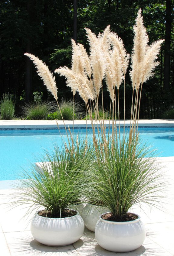 graceful varied ornamental grasses
