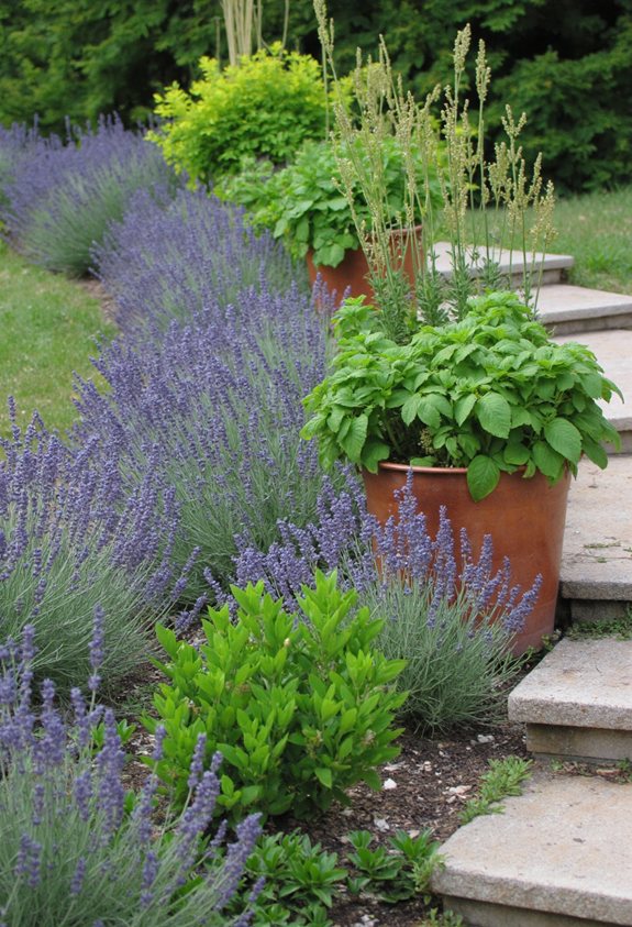 herb garden aromatic border