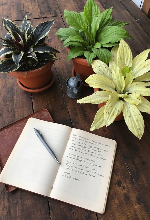 hostas growth tracking journal