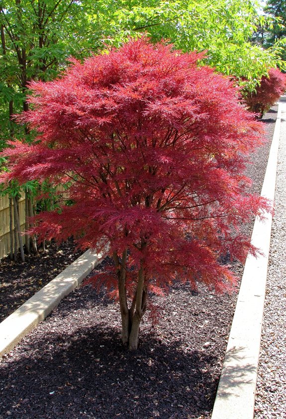 japanese maple raised bed garden