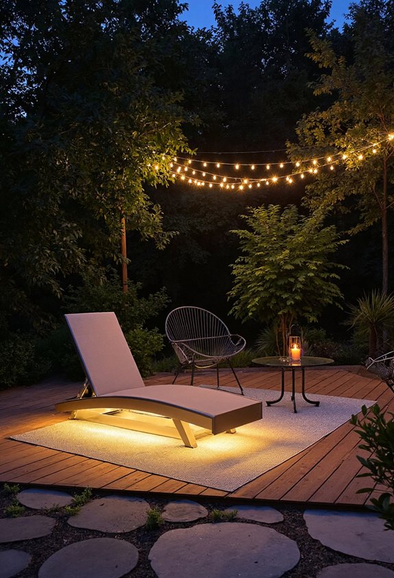 led lit lounge chair