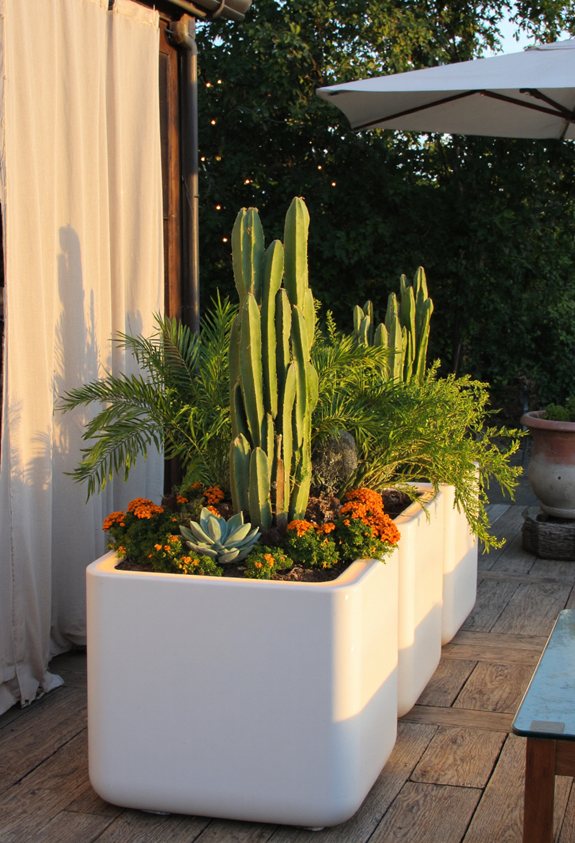 led lit patio ambiance