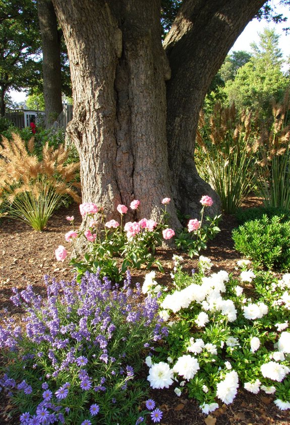 lush swaying garden texture