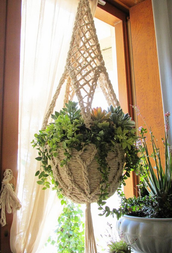 macram succulent doorway d cor