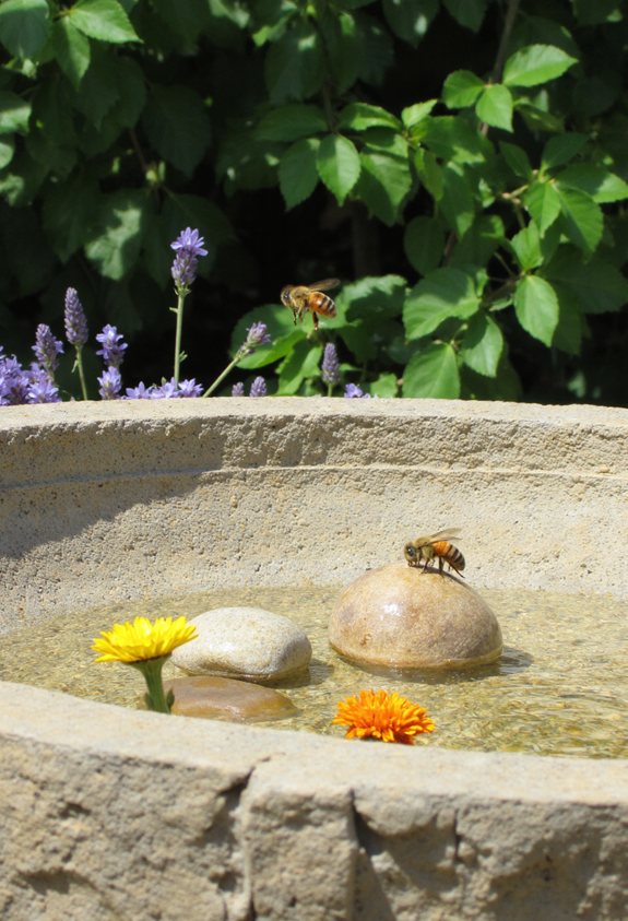 mineral rich shallow bee hydration