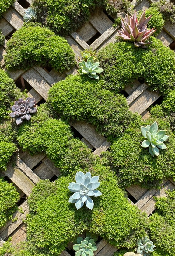 moss succulent living wall