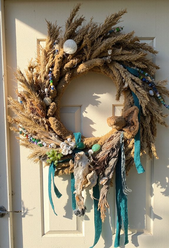 nautical beach wreath creation
