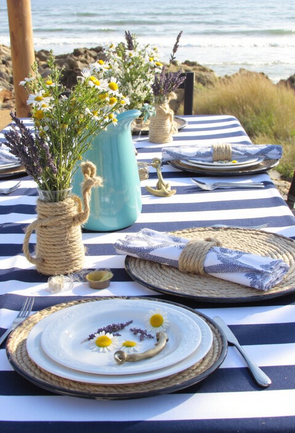 nautical navy table d cor