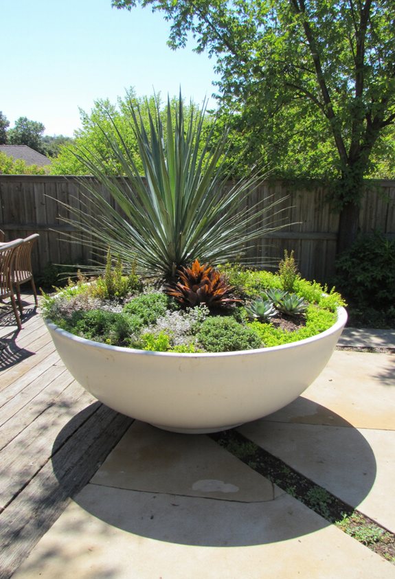 oversized ceramic bowl sculpture