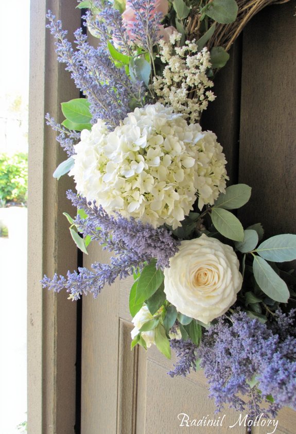 pastel garden wreath elegance