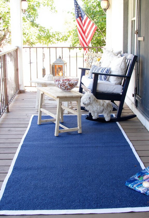 patriotic coastal outdoor rug