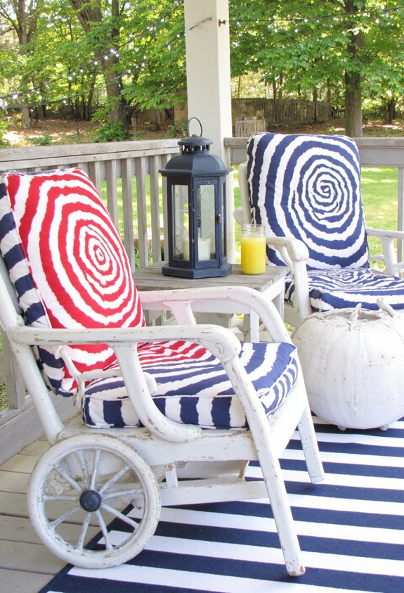 patriotic outdoor chair cushions