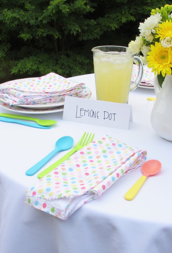 playful polka dot dinner party