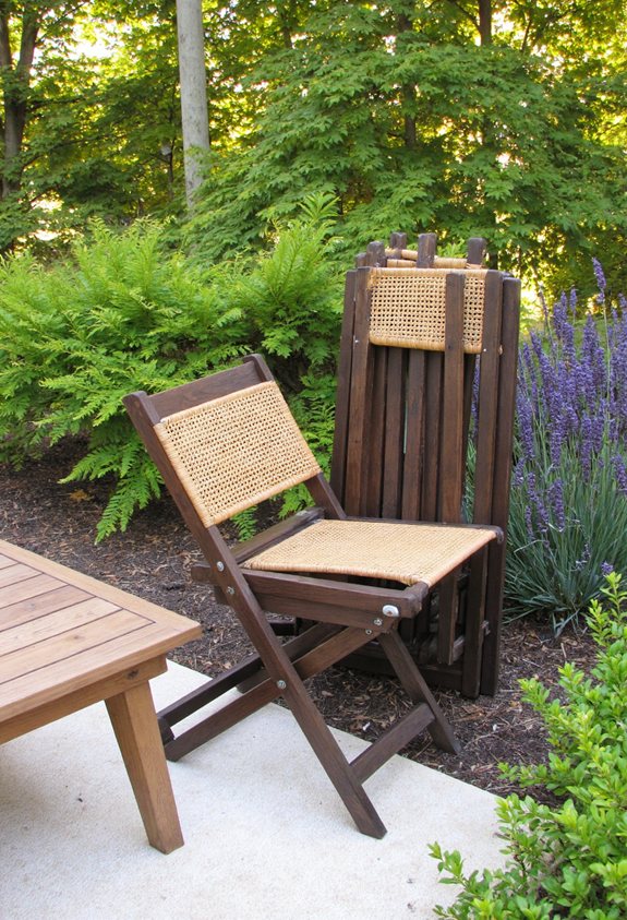 portable folding chair set