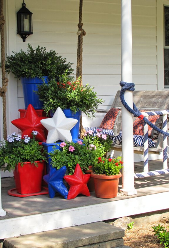 primarycolor star shaped planter