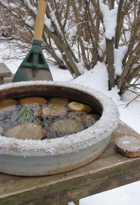 protect bee bath from frost