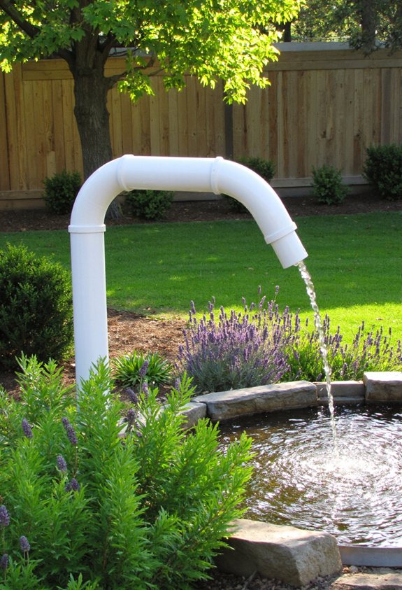 pvc pipe fountain guide