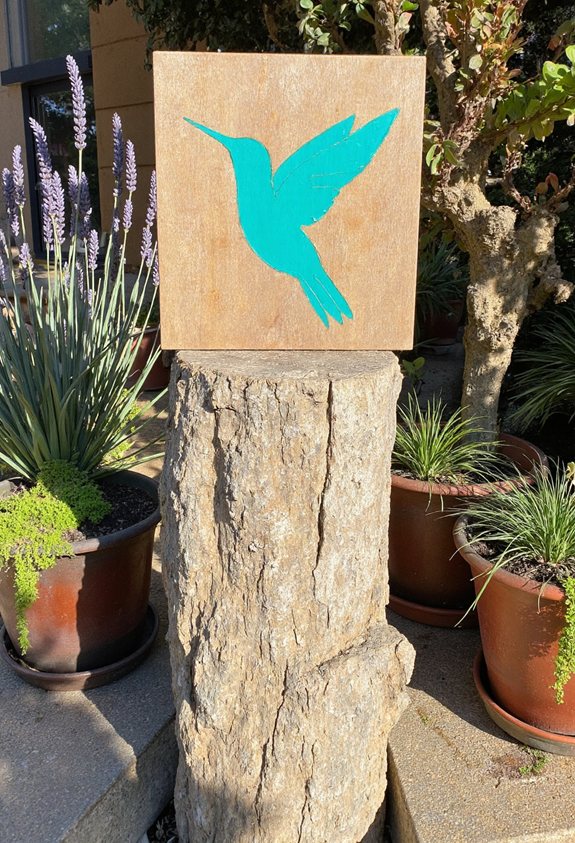 reclaimed wood garden sign