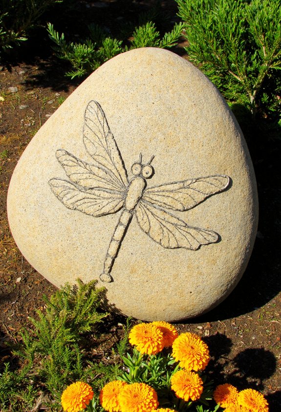 rock shaped insect garden