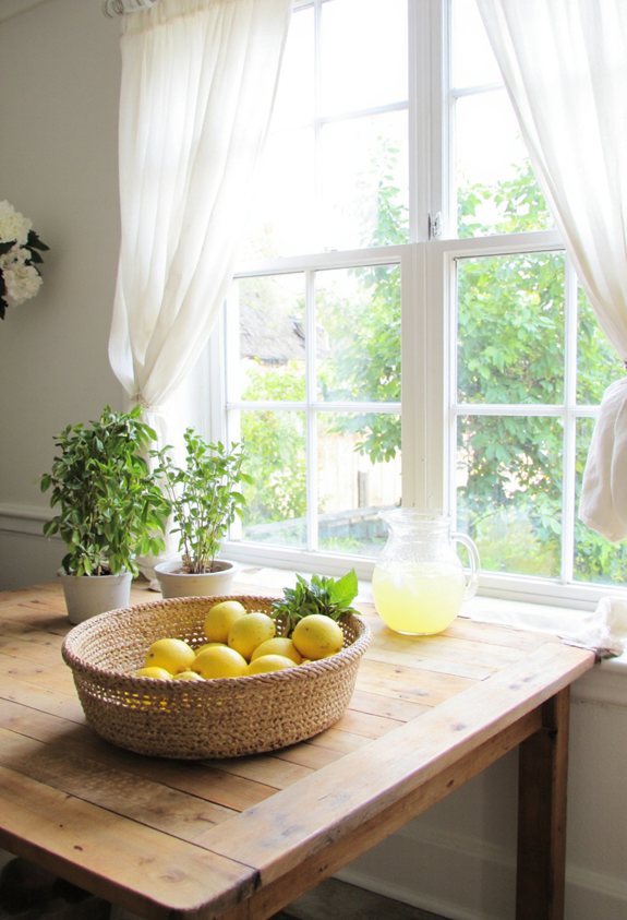 rustic hanging basket storage