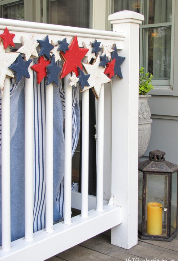 rustic pine star garland