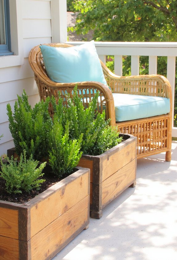 rustic planter crate transformation