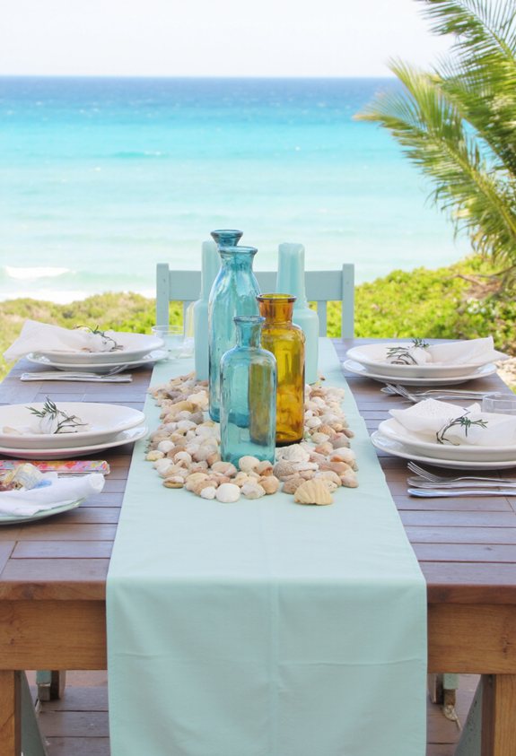 sea glass coastal table d cor