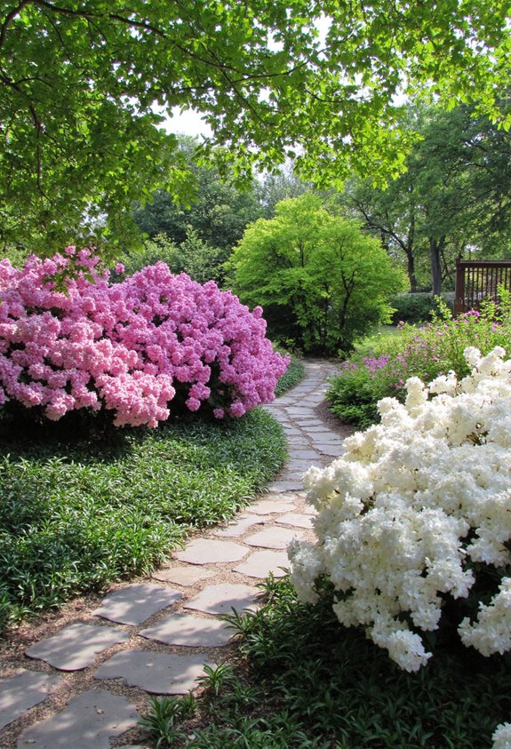 seasonal azalea bloom progression