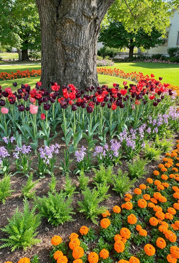 seasonal kaleidoscopic flower rotation