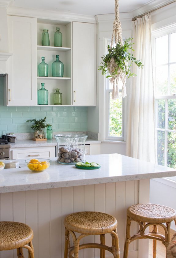 serene countertop water fountain