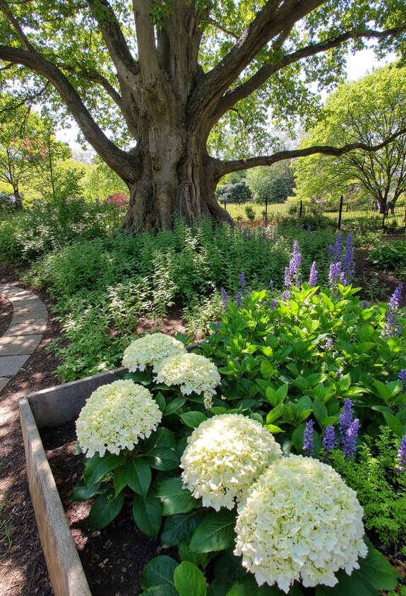 shade loving perennial garden