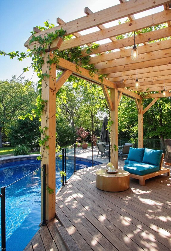 shade style pergola lounge