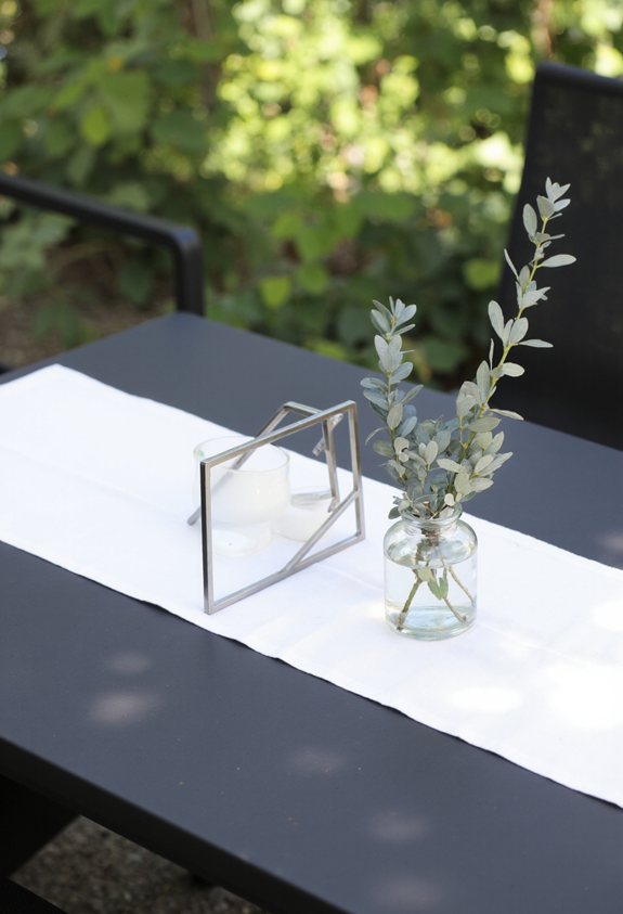 sleek monochrome geometric decor