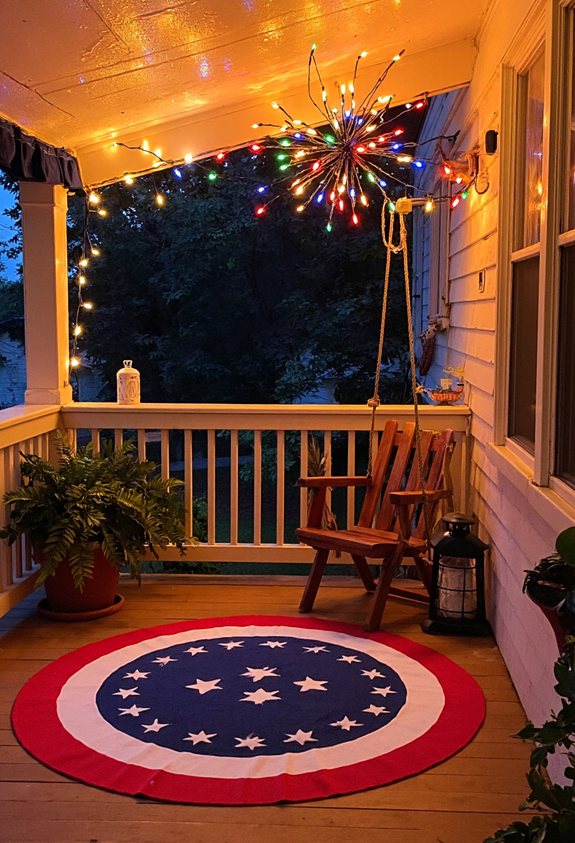 solar fireworks string lights