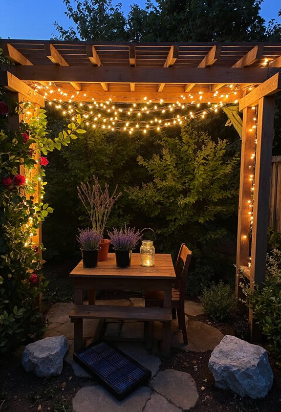 solar powered garden string lights