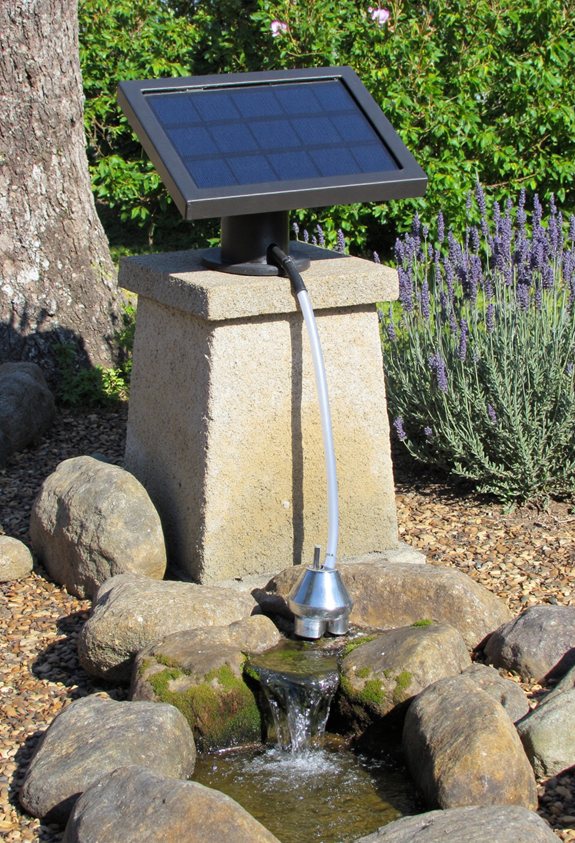 solar powered mini fountain