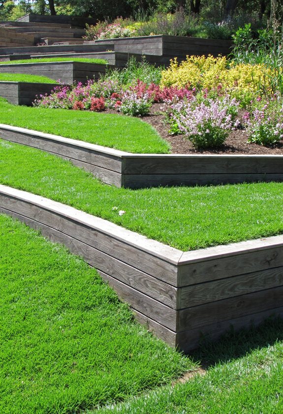 staggered terrace board heights