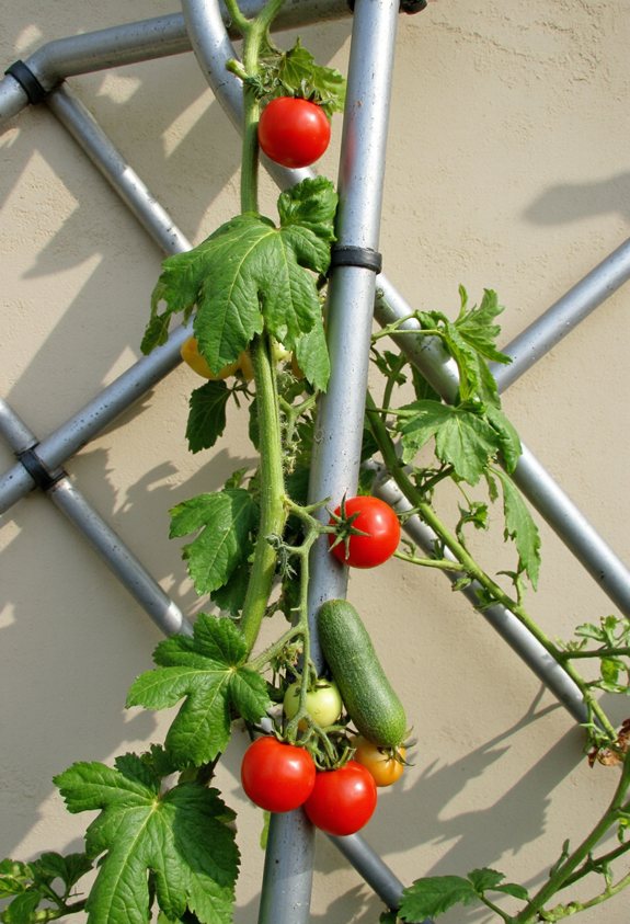 sturdy metal pipe trellis