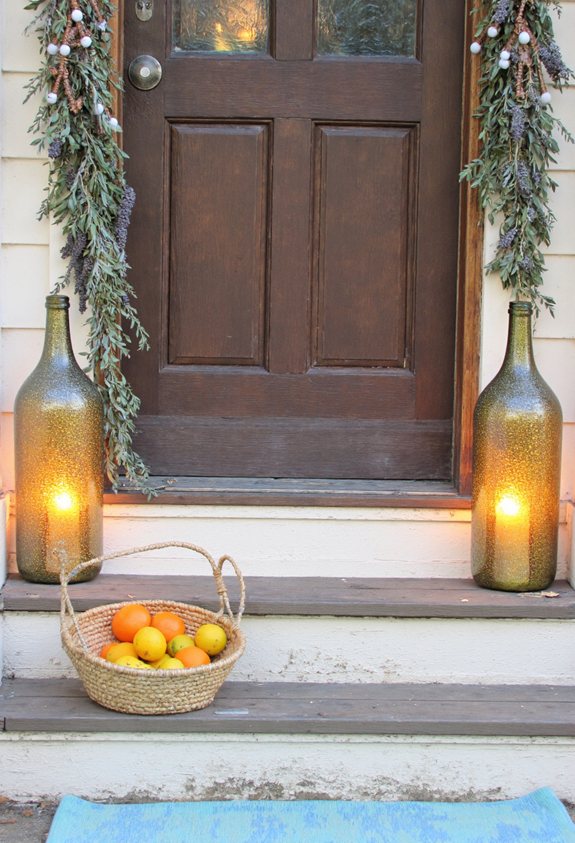 summer bottle light entrance