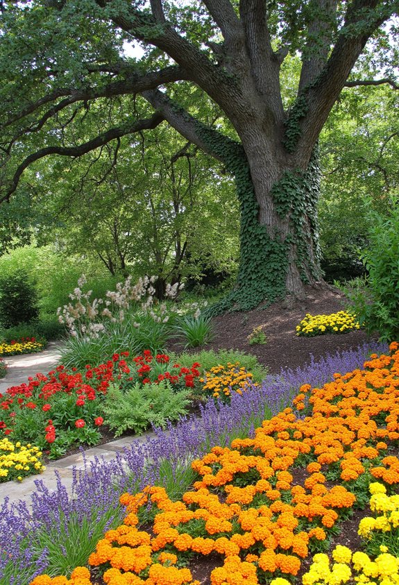 sun loving flower garden