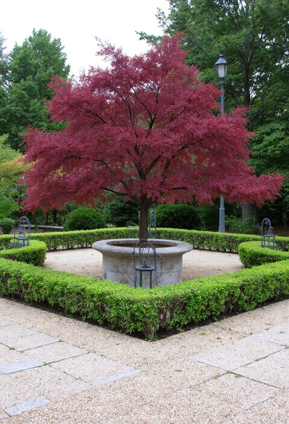 symmetrical japanese maple centerpiece