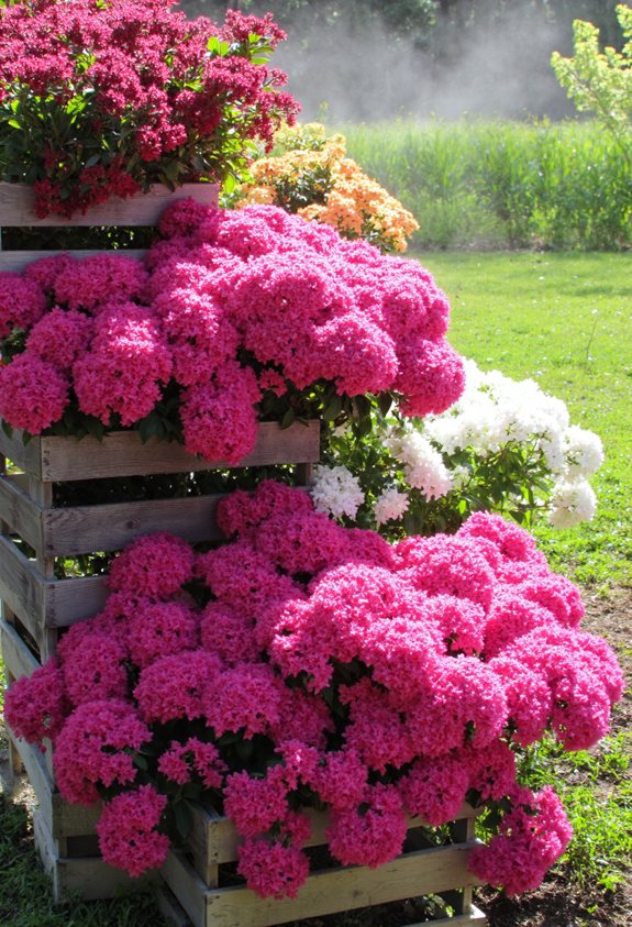 tiered azalea fence garden