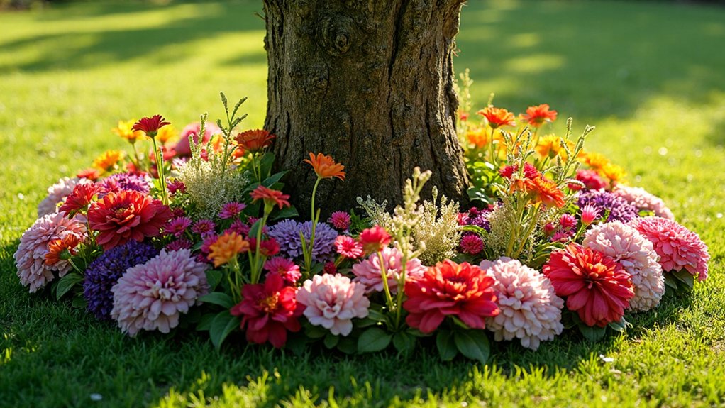 23 Lovely Flower Bed Around Tree Ideas to Beautify Your Yard