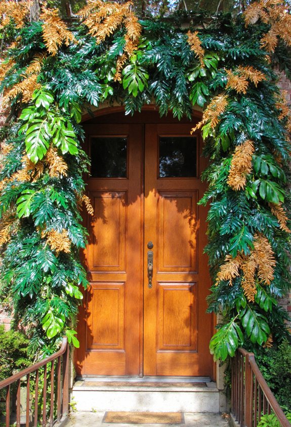 tropical leaf garland d cor