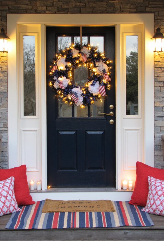 twinkling patriotic wreath