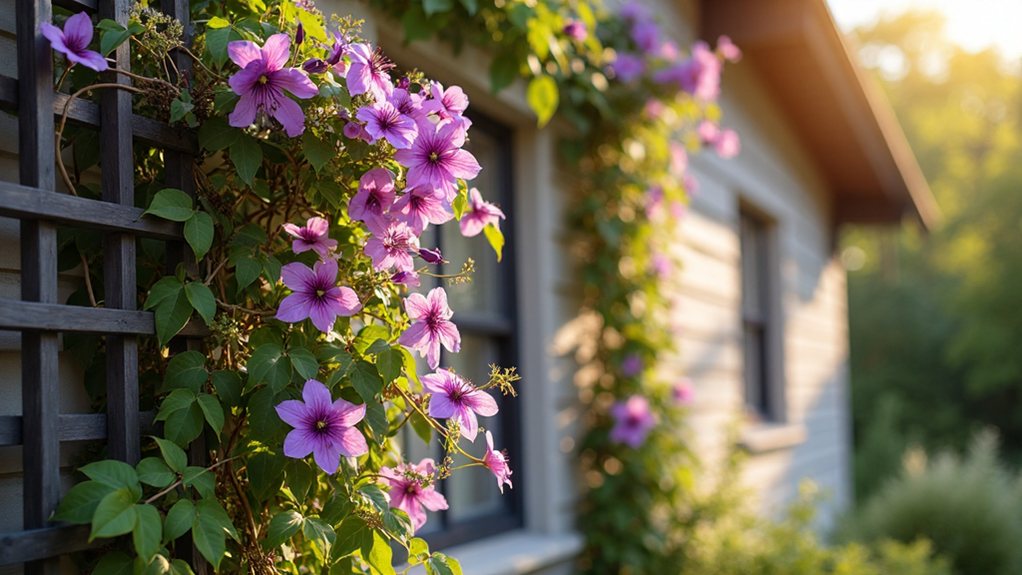 21 Beautiful Clematis Trellis Ideas for Vertical Garden Interest