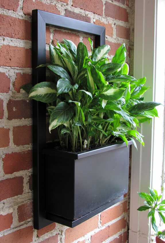 vertical hosta wall garden