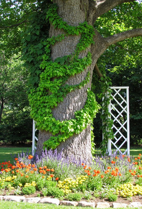 vertical trellis designs for trees
