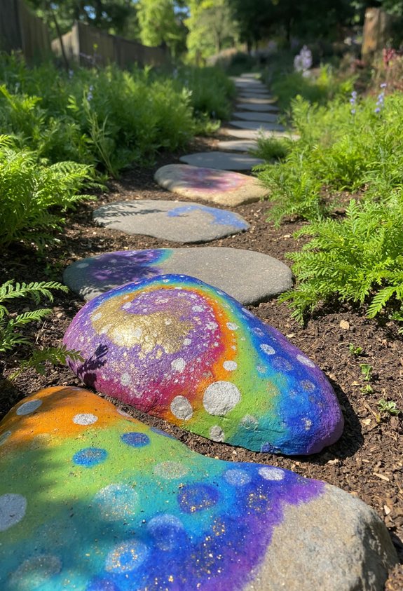 vibrant stone color burst