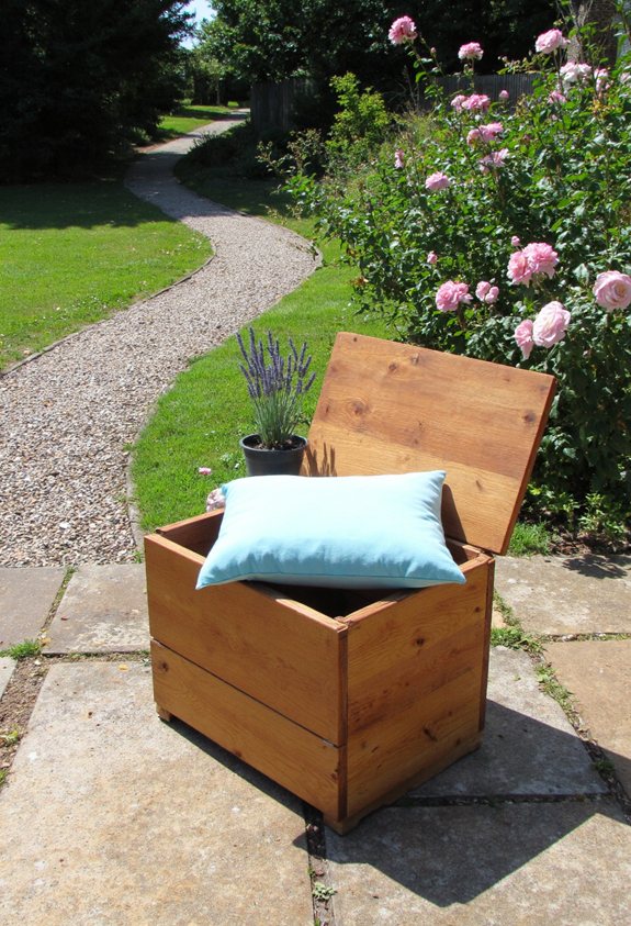 vintage crate side table